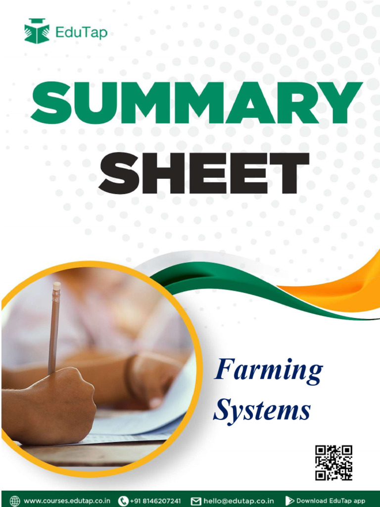 Overview of Farming Systems in India | PDF | Agriculture | Soil