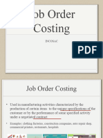 Job Order Costing