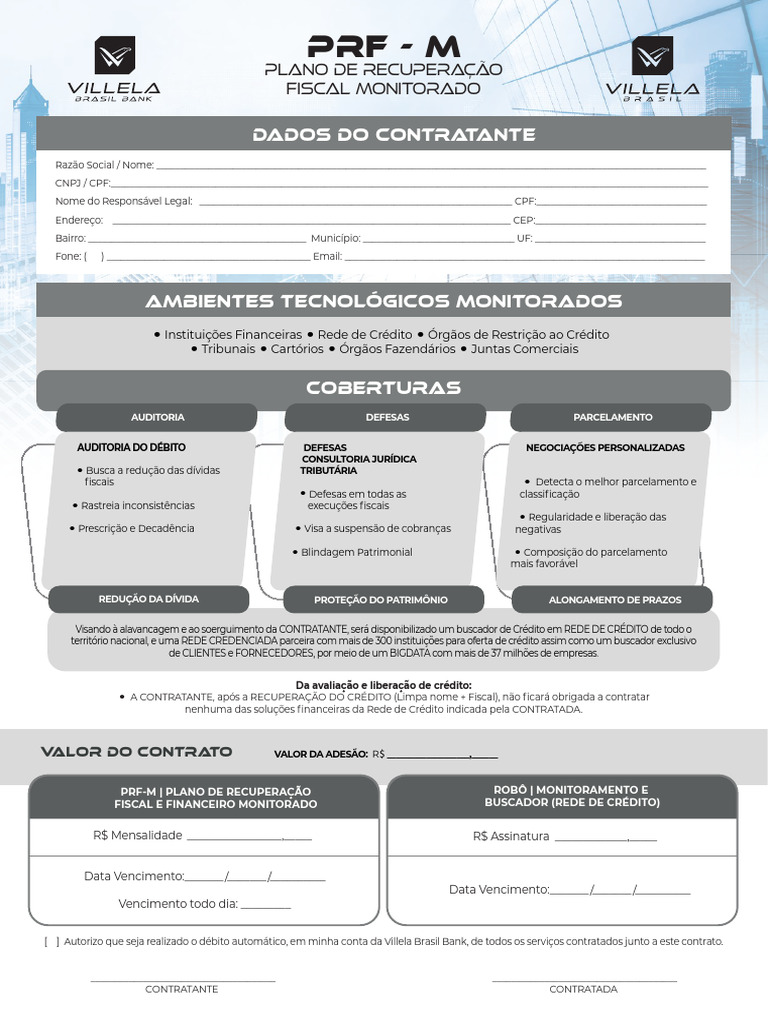 Plano de Recuperação Fiscal e Financeiro | PDF | Crédito | Finanças e ...
