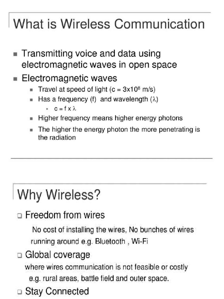 Wireless Communication | PDF