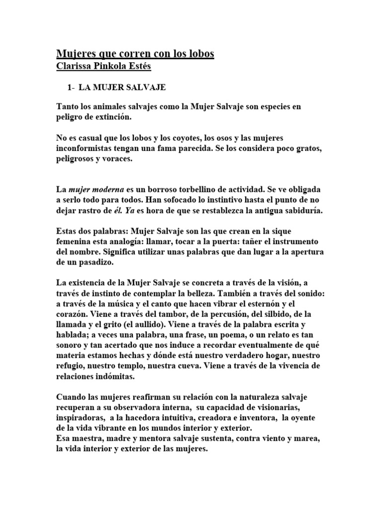 Mujeres Que Corren Con Lo | PDF | Religión y espiritualidad