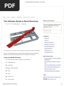 The Ultimate Guide To Revit Shortcuts - Arch Smarter