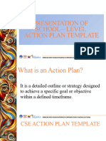 Presentation of The School Based Action Plan Template