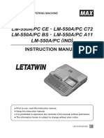 Letawin Manual LM 550A 3