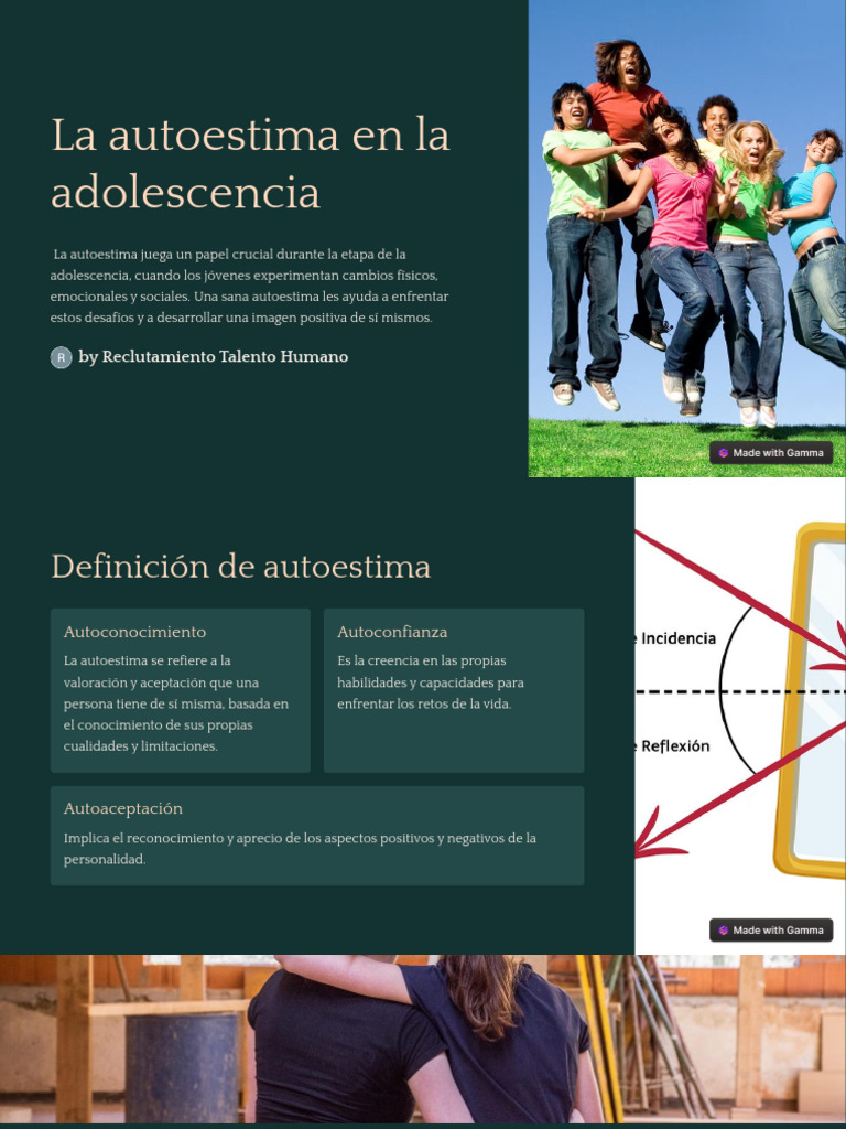 Importancia de la autoestima en adolescentes | PDF | Autoestima ...