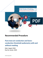 OD104 32 Recommended Procedure Pure Tone Audiometry August 2018 FINAL