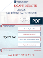 Chương 5. MÔI TRƯỜNG ĐẦU TƯ QUỐC TẾ - New