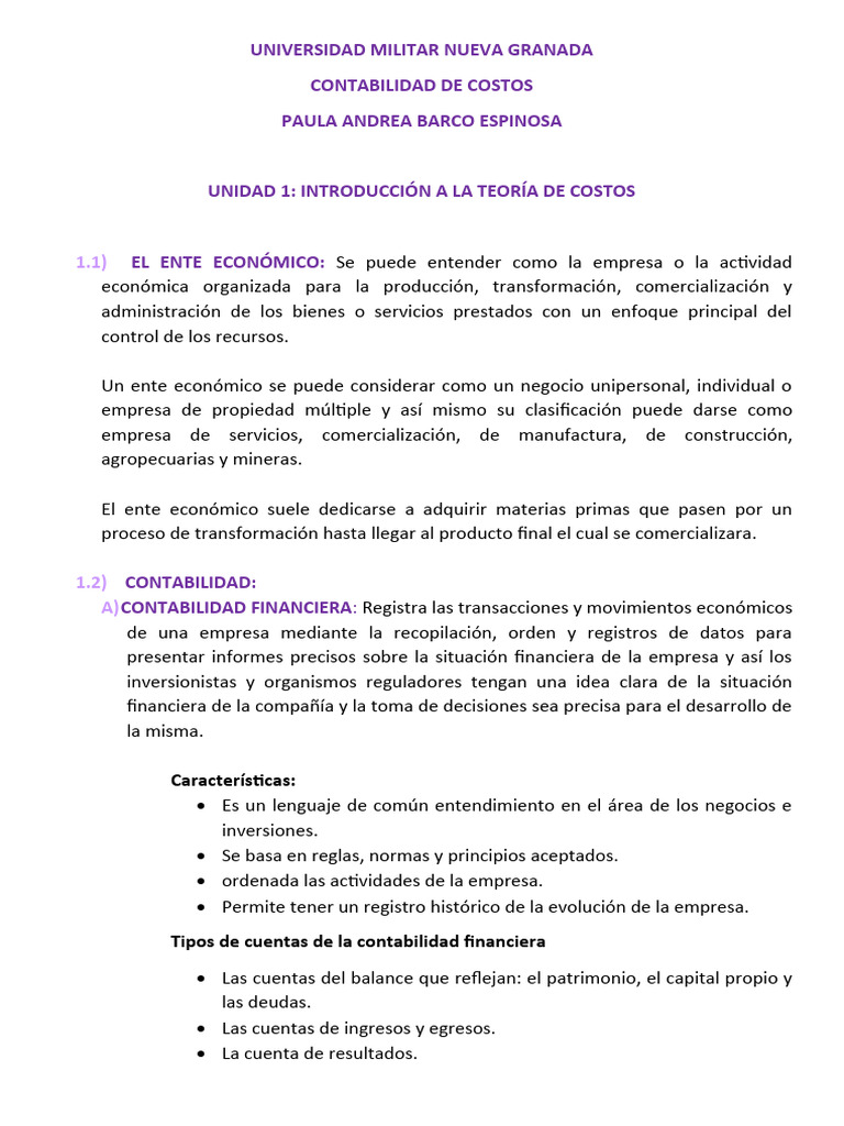 Introducción a la Contabilidad de Costos | PDF | Costo | Contabilidad
