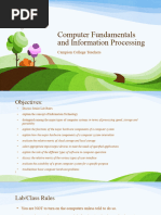 Computer Fundamentals and Information Processing