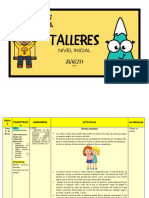 (3 Años) Talleres Marzo 2024 - Semana 1del 11 Al 15