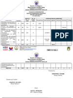 3rd-Ap - Table of Specification Grade 4
