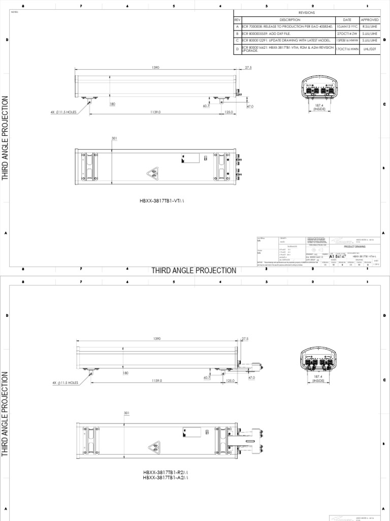 HBXX-3319DS-A2M_Line Drawing | PDF | Specification (Technical Standard)