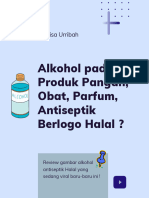 Alkohol Pada Produk Berlogo Halal