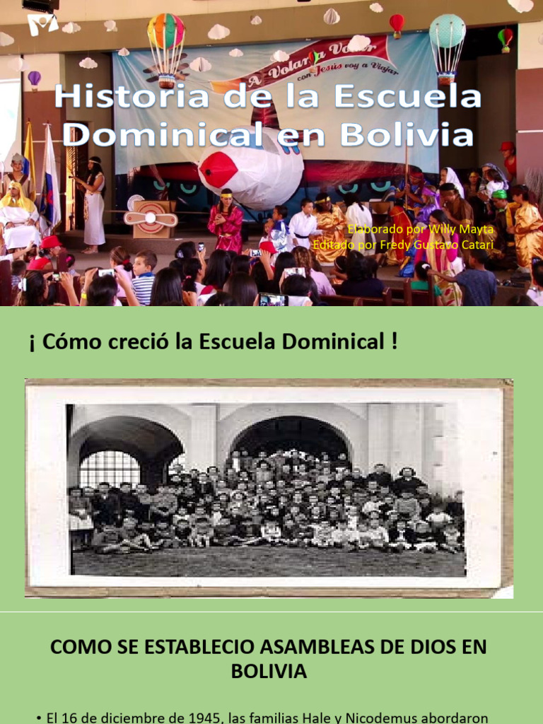 Historia de la Escuela Dominical en Bolivia | PDF | Bolivia | Evangélico