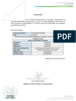 Documento de Vacunación Sofía Olmedo