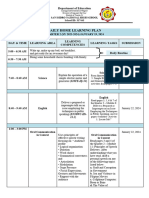 Daily Home Learning Plan