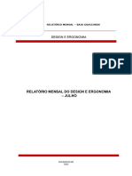 Relatório Mensal Do Design e Ergonomia - Julho