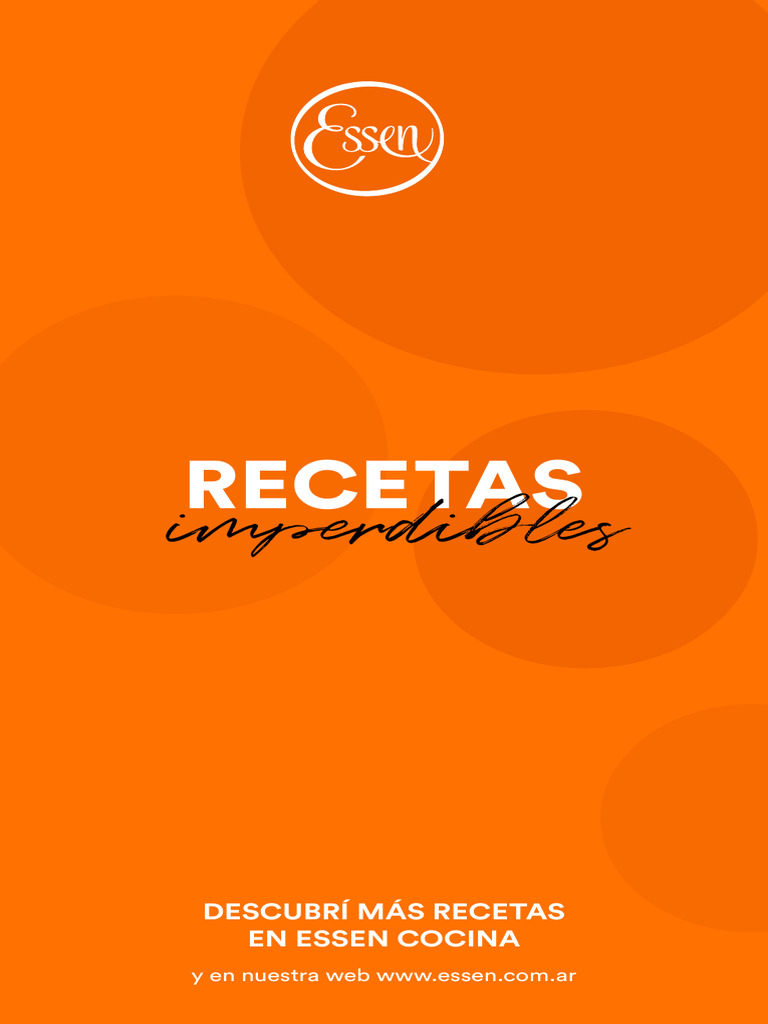 Recetas fáciles y deliciosas con Essen | PDF | Cocinando | Tarta de queso