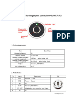 KR501 Fingerprint Control Module User Manual