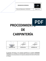 1.-Procedimiento de Carpinteria