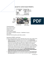 User Manual For Control Board KS220-L