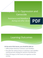 Responses To Oppression and Genocide SE