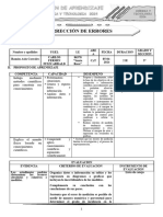 Sesión N° 05 Corrección de errores CT 5TO