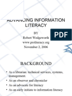 Advancing Information Literacy 2