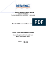 Derecho Penal Autonomo de Guatemala