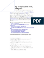 Economy & Employment Stats, Facts and Figures