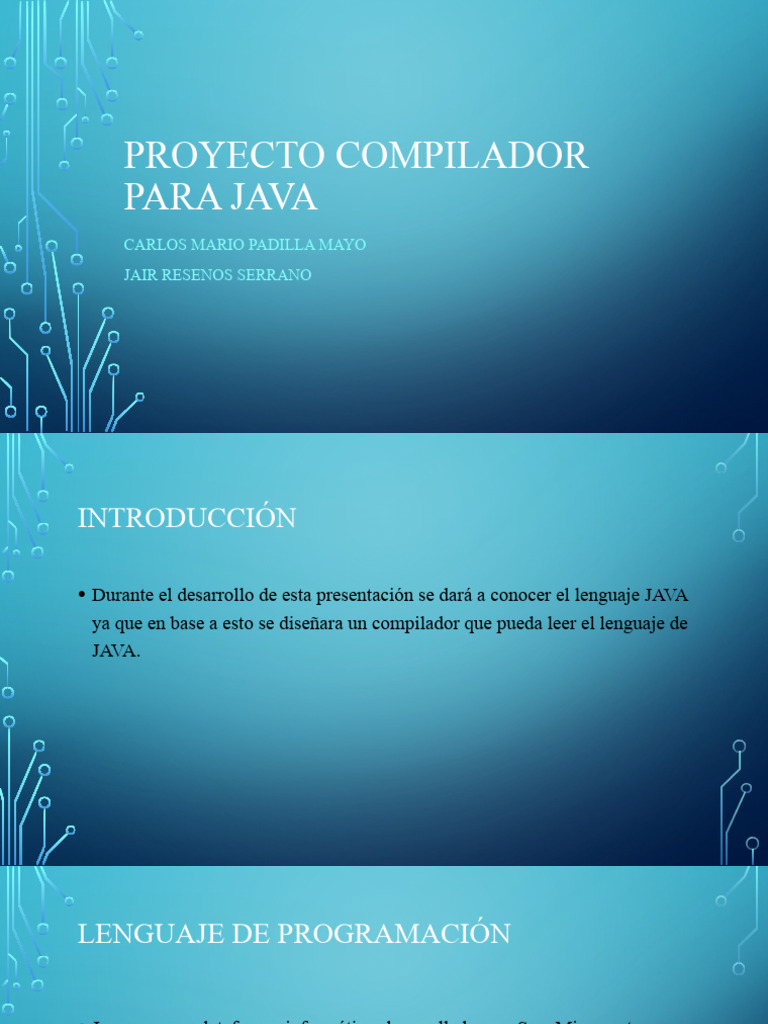 Compilador e Intérprete para Java | PDF | Java (lenguaje de ...