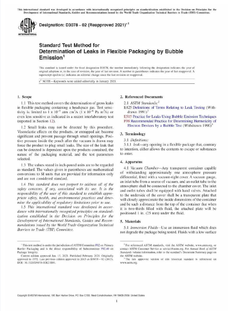 PDF Astm d3078 02 2021 E1 - Compress | PDF