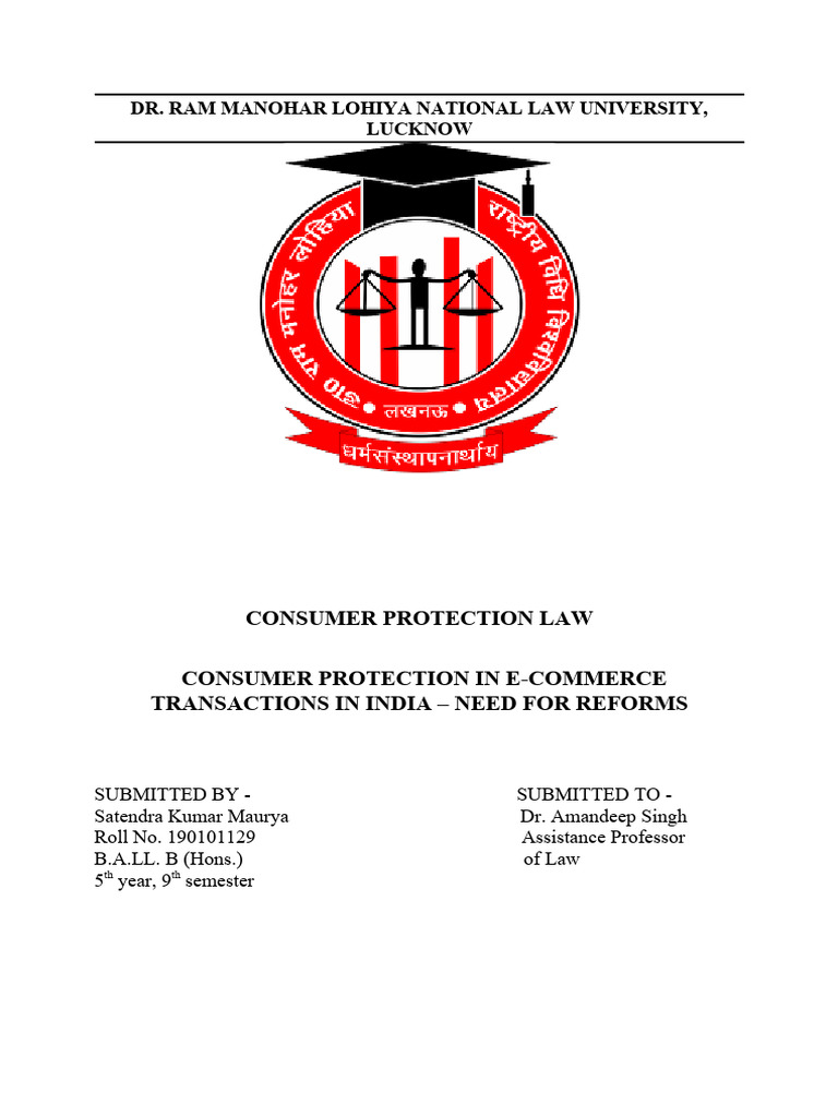 E-Commerce Consumer Protection Reforms | PDF | E Commerce | Consumer ...
