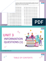 LISTENING - UNIT 3. INFORMATION QUESTION (1)