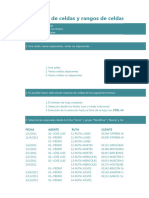 Selección de Celdas y Rangos de Celdas