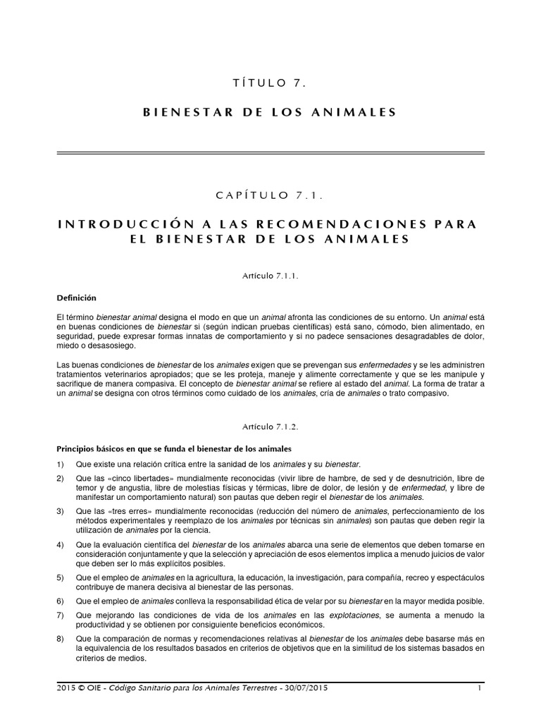 Bienestar Animal y Educación Infantil | PDF | Bienestar de los animales ...