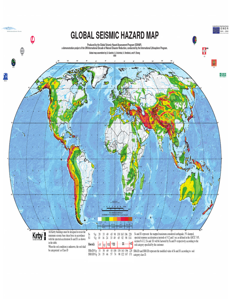 Kirby Global Seismic Hazard Map R1 Pdf Risk Management Natural