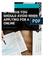 10 Things You Should Avoid When Applying For A Job Online W - Ngca06