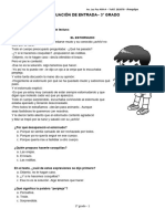 3° Grado - Evaluación de Entrada