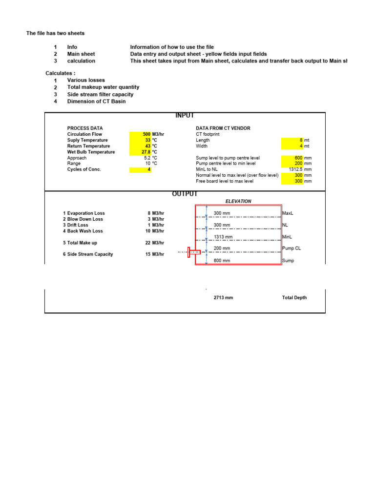 Cooling Tower Losses Calculation Guide | PDF | Continuum Mechanics ...