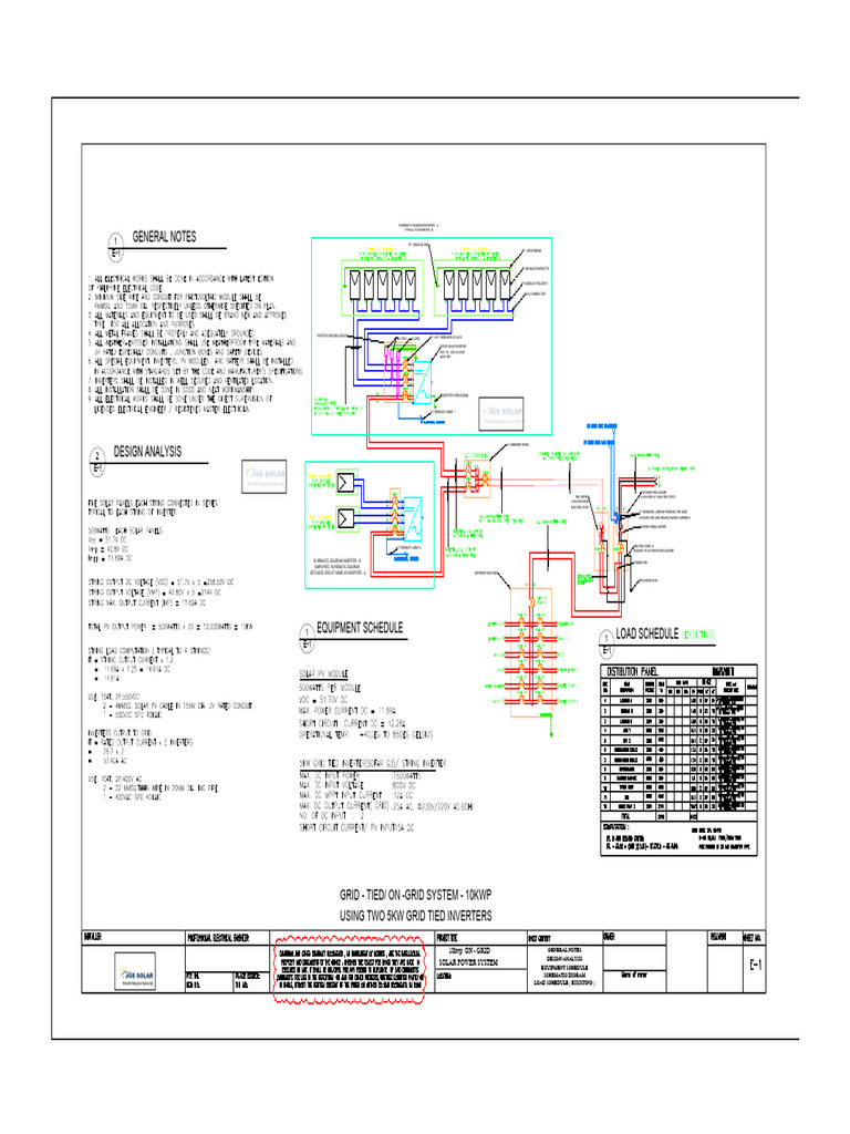 Solar Power System Schematic Overview | PDF | Photovoltaics ...
