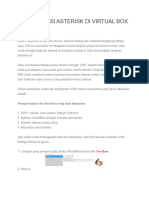 Konfigurasi Asterisk Di Virtual Box Debian 9