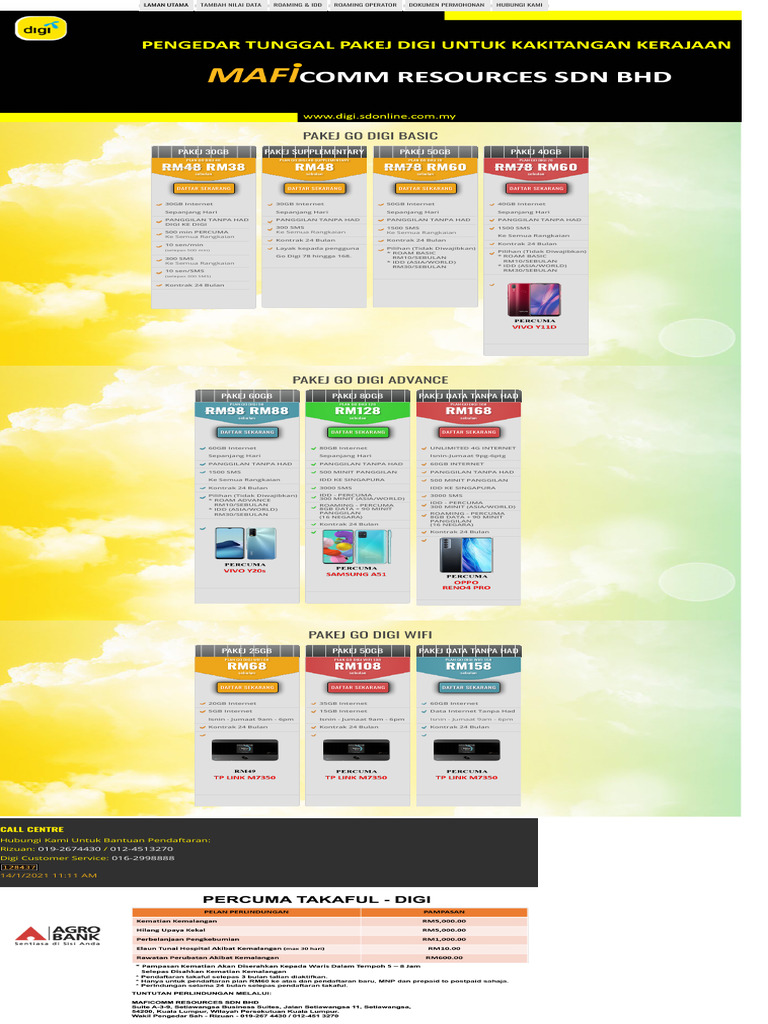 PAKEJ DIGI KHAS UNTUK KAKITANGAN KERAJAAN | PDF