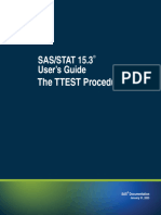 Proc Ttest - Sas User Guide