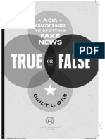 True or False a CIA Analyst's Guide to Spotting Fake News