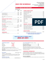 Trident Fee Schedule 2023