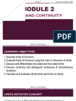 Module 2 - Limit and Continuity