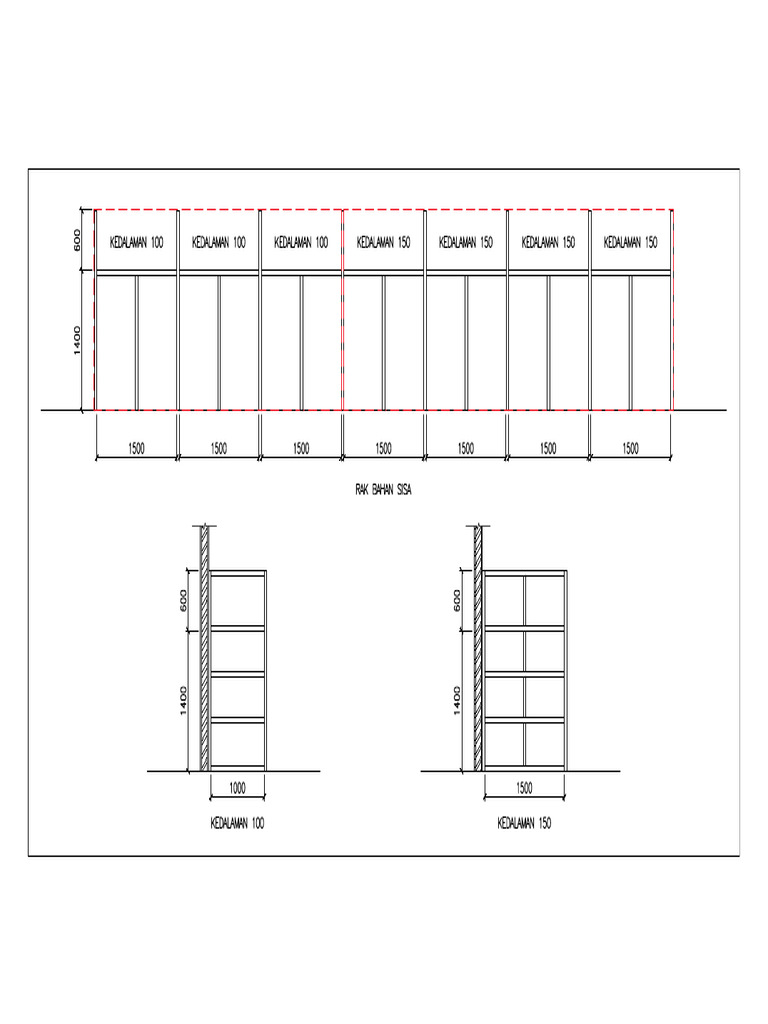 Rak Bahan Sisa-Model | PDF