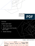 Analisis Input Output