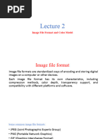 Lecture 2 Image File Format and Color Model